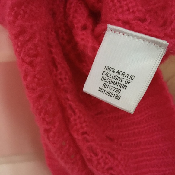 Cherokee Girls M 6/8 open knit sweater w/satin bow - Picture 6 of 7